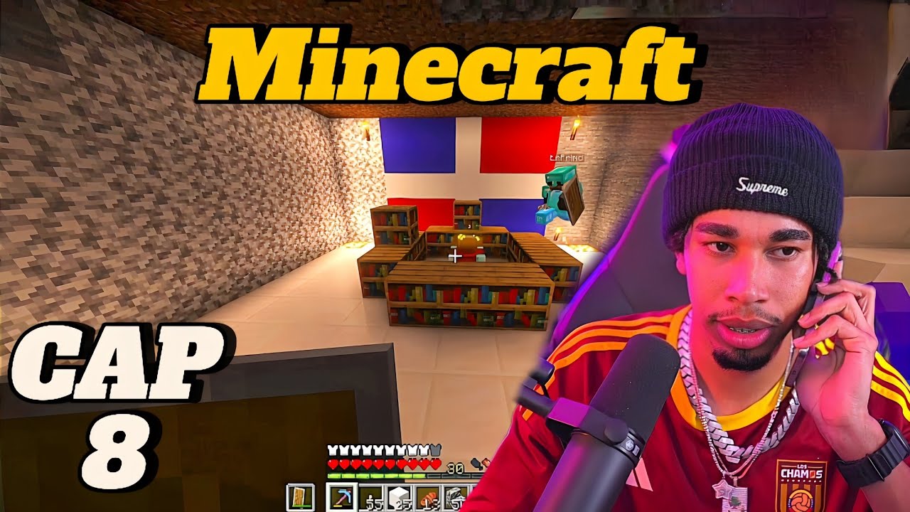 RDjavi Y ErPrimo Construyen Una Mesa De Encantamiento En Minecraft