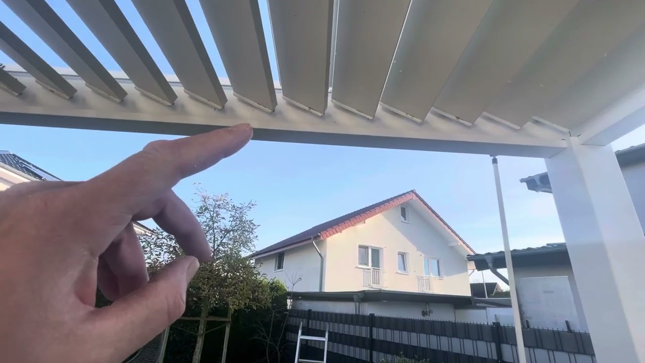 Pergola-Terrassenüberdachung mit Lamellen! Top oder flop? #terrassenüberdachung