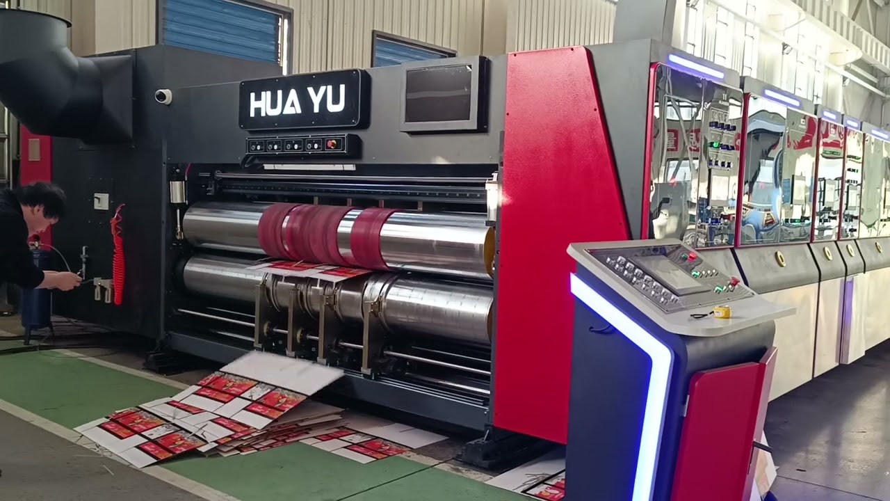 China HS type High definition flexo printing drying coating drying die cutting machine(HUAYU)