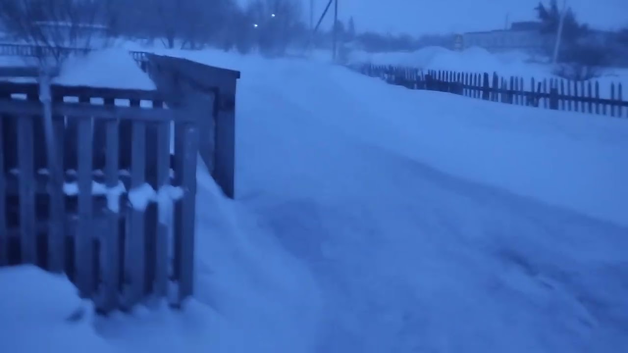 Весенняя буря в Сибири 