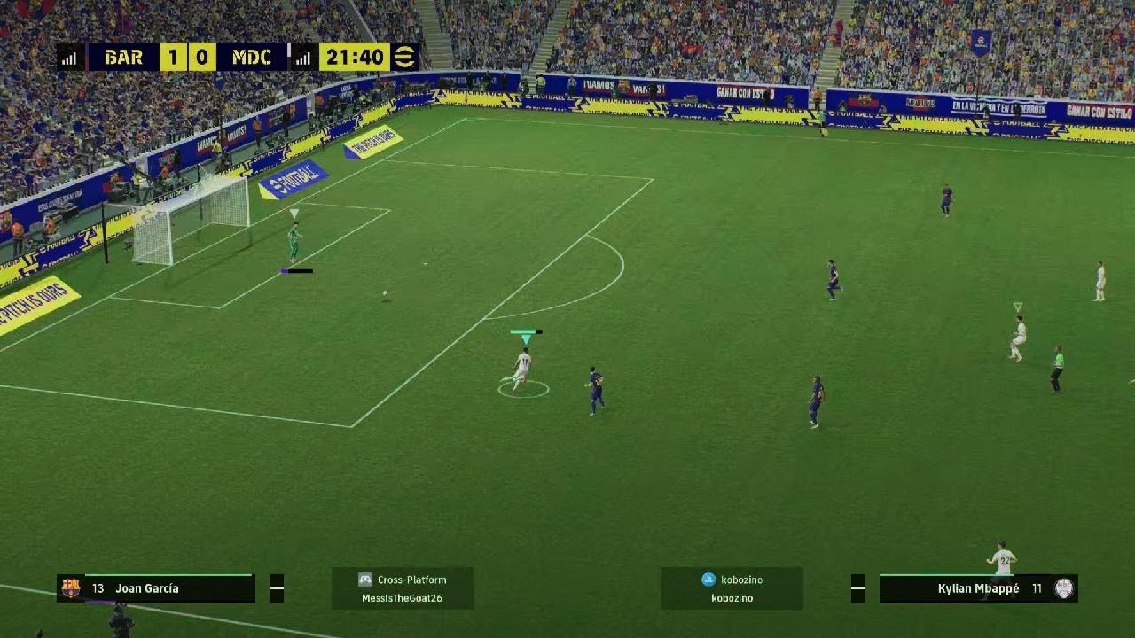 Real Madrid beat Barcelona dramatically at the end PES 26 online challenge