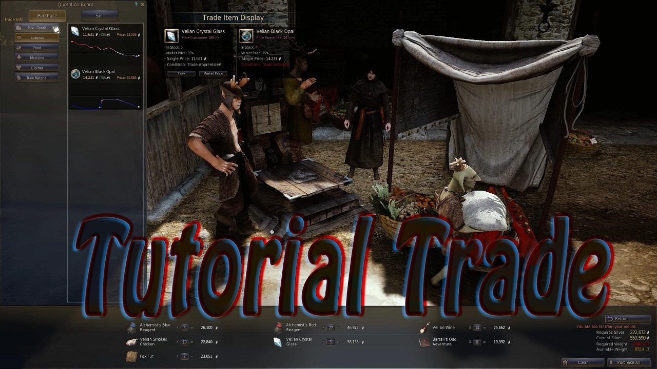 Black Desert Online | Tutorial Principiantes Subir Trade a Master 2