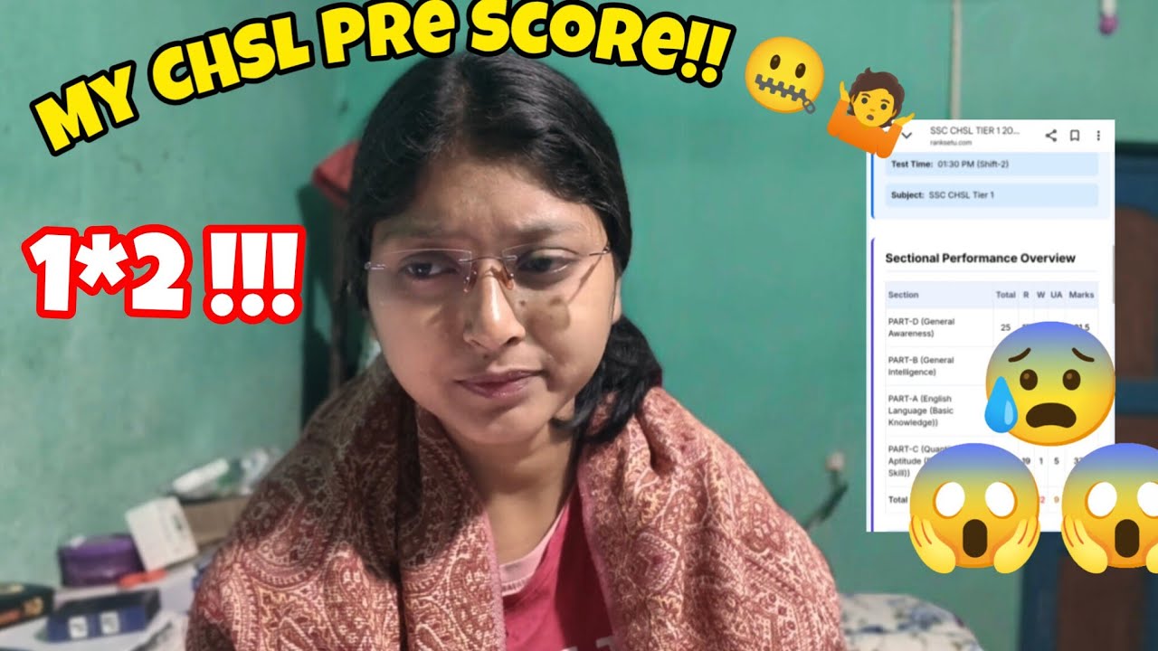 CHSL Answer Key released!!! My score ?? 😱😱