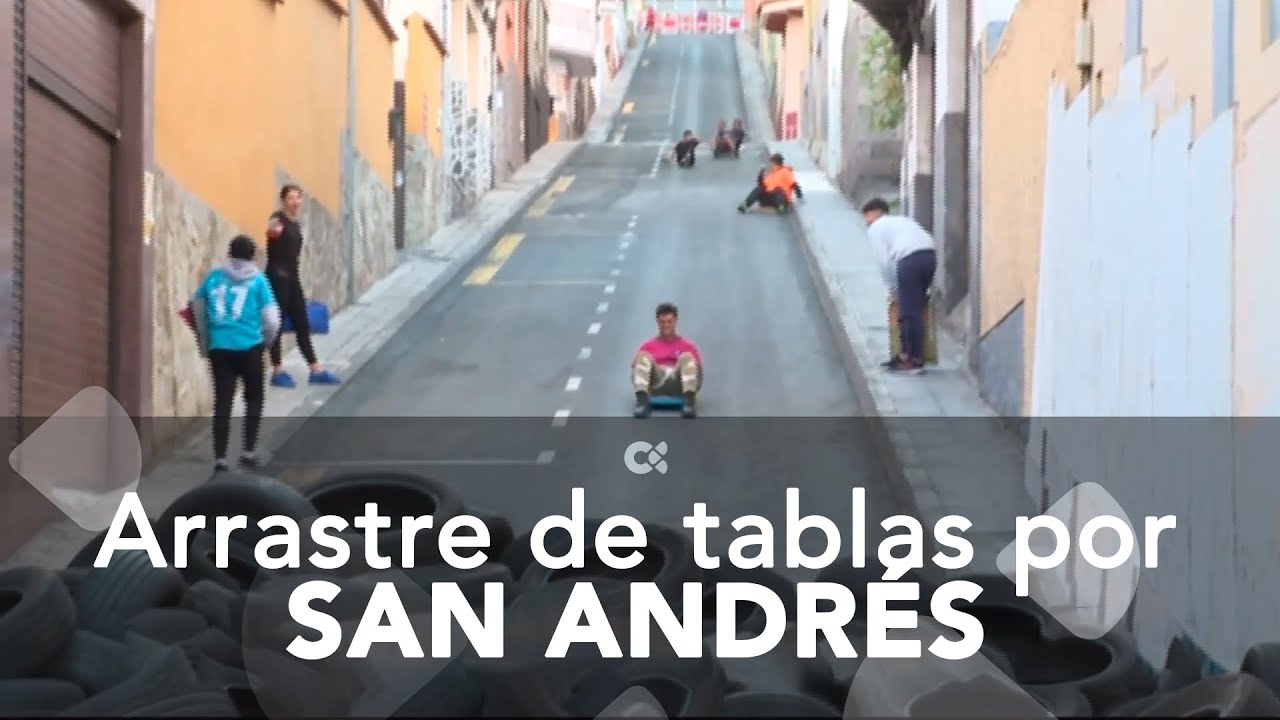 Arrastre de tablas por San Andrés
