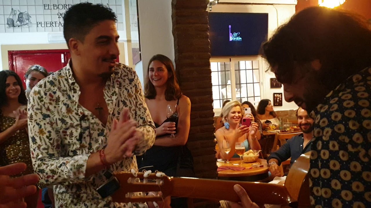 Taberna El Bordón Marbella con Iván y compañía en la guitarra 3 julio 2020