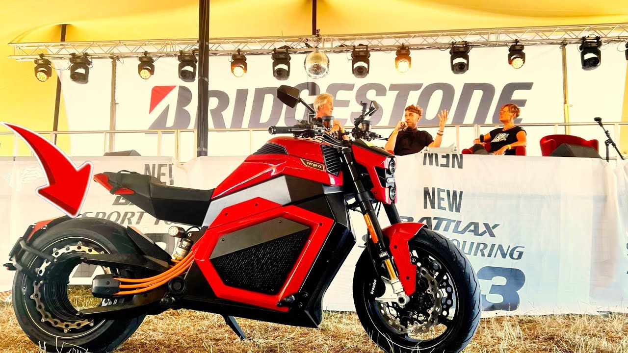 Marc travels talk at ABR festival 2025 new electric bike on show