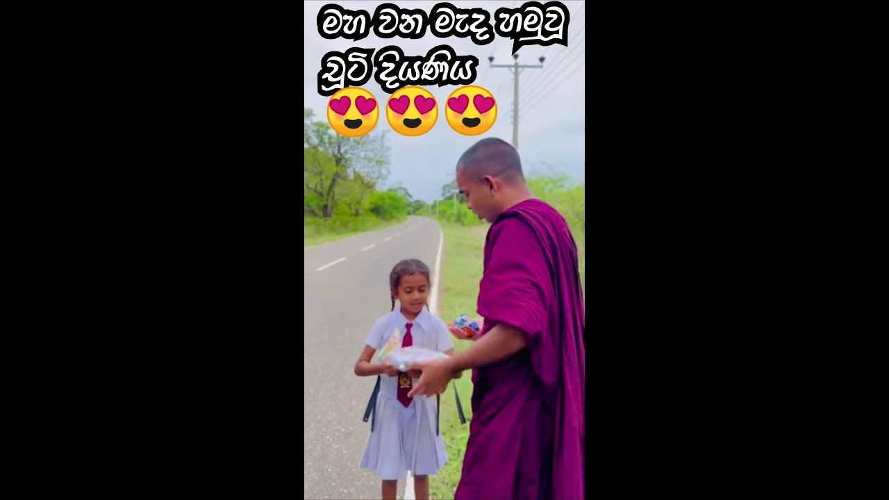 මහ වන මැද හමුවූ චූටි  දියණිය ❤️📚📒🇱🇰කි.මී දෙකහමාරක් හැමදම පයින් 😥 #sandagiriseya