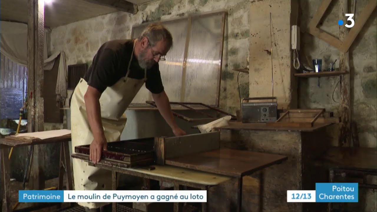 Loto du patrimoine : le moulin &agrave; papier de Puymoyen en Charente a gagn&eacute;