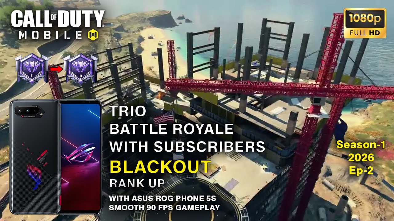 Trio Battle Royale with Subscribers | Blackout Rank Push | COD Mobile Ep 2