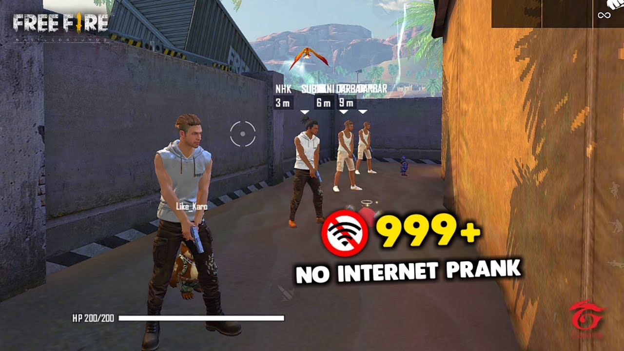 NOOB ADAM NO INTERNET PRANK IN CLASH SQUAD - GARENA FREE FIRE