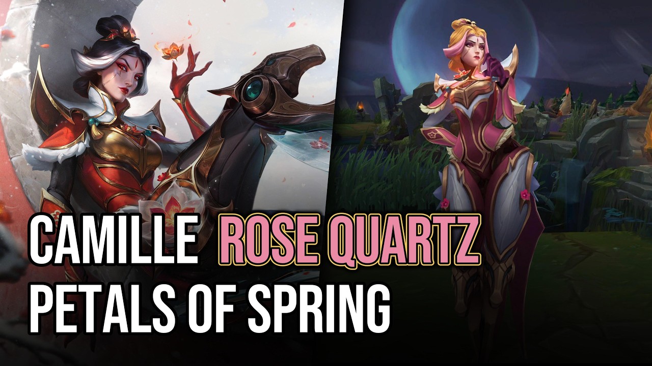 Petals of Spring Camille Skin - Rose Quartz | League of Legends | Chromas Skin