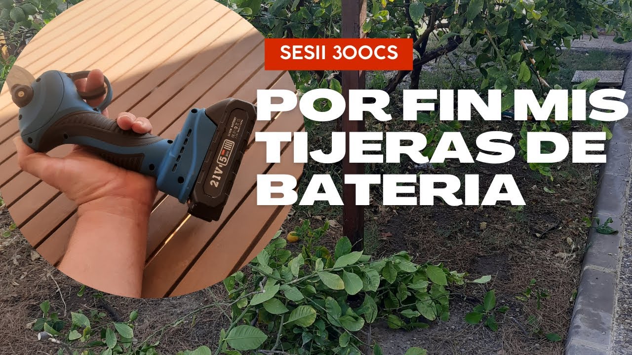 Me regalan una Tijeras de Podar que son una pasada  (Tijeras de batería Seesii 300CS)