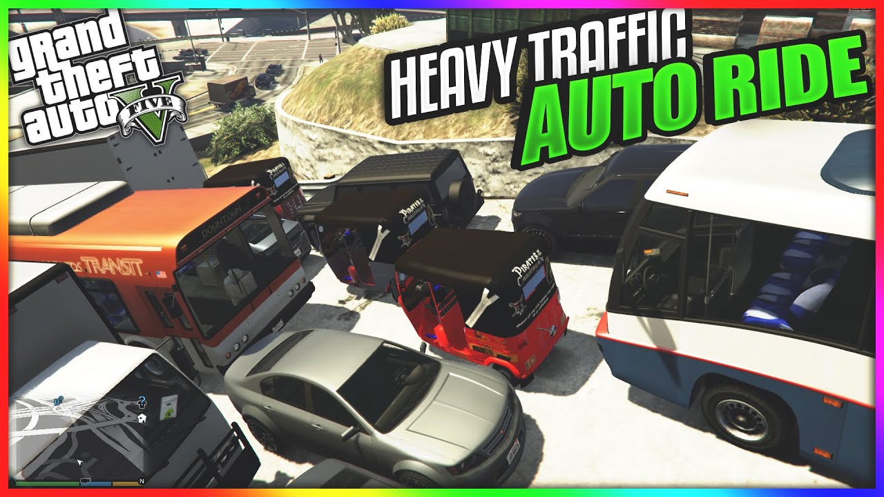 Driving an AUTO in heavy traffic | High speed 🤯🔥 | GTA V | Tamil