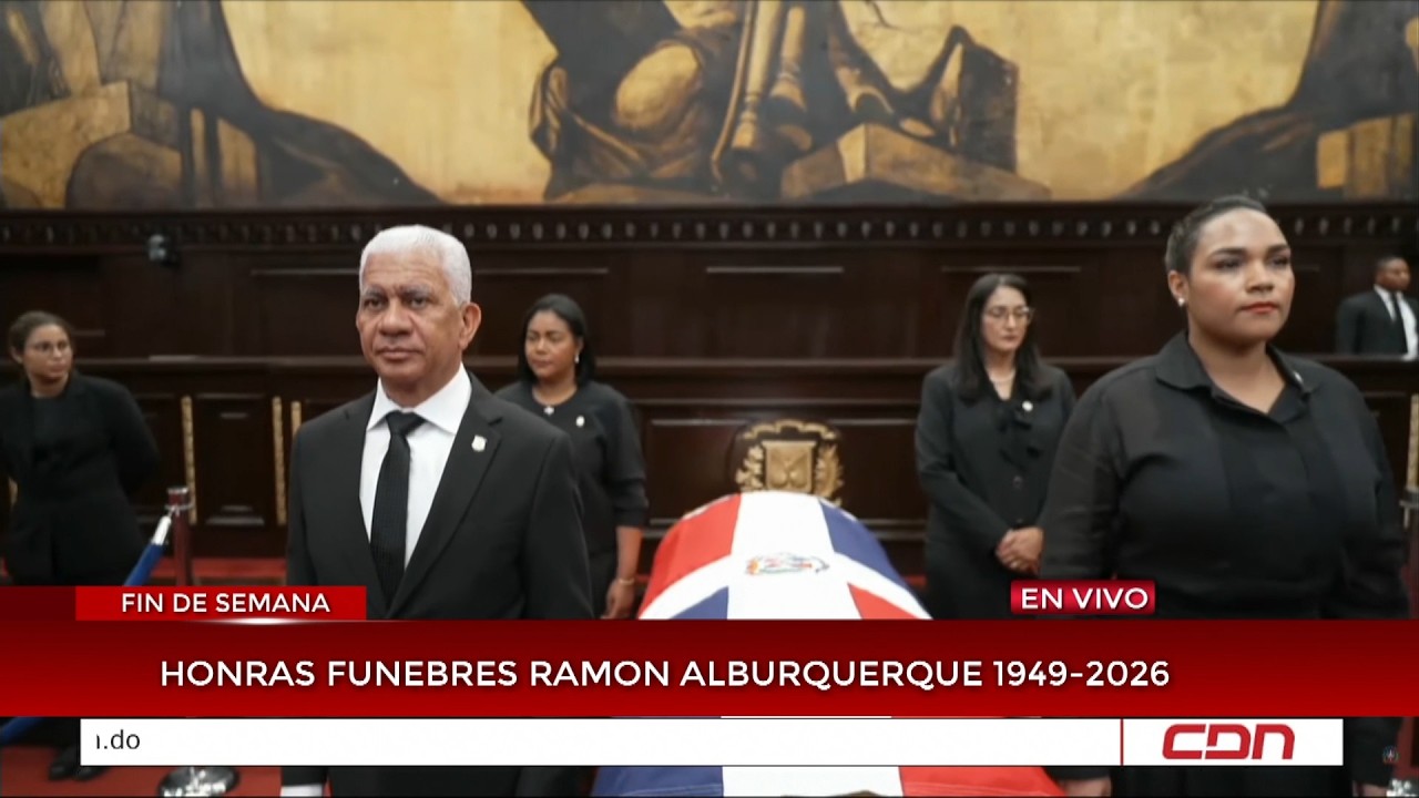 Continúan honran fúnebres a Ramón Alburquerque, restos son llevados a la LMD y al Congreso Nacional