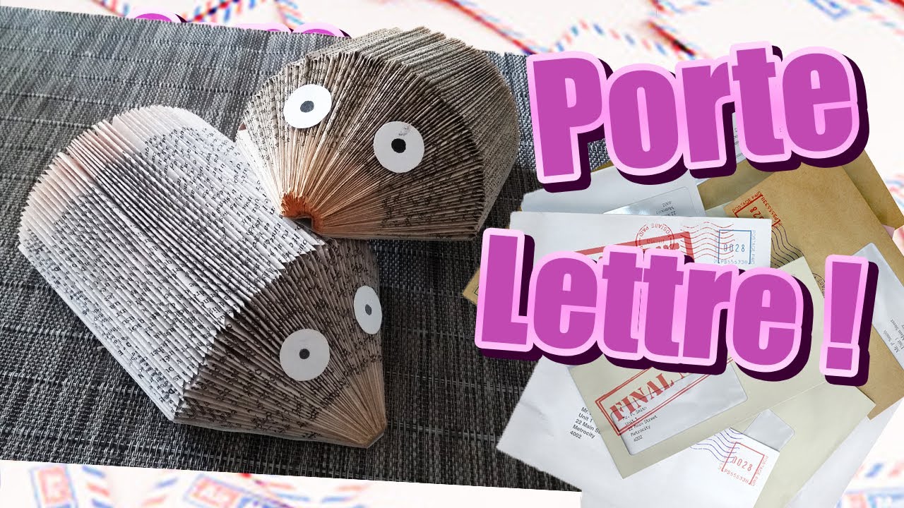 Tuto - Fabriquer un range lettre en forme d'un hérisson