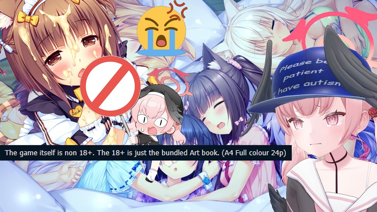 Wdym game has no nude 😭💢💢💢 | Nekopara Vol.0 into creating my anilist because game is short ᓀ‸ᓂ