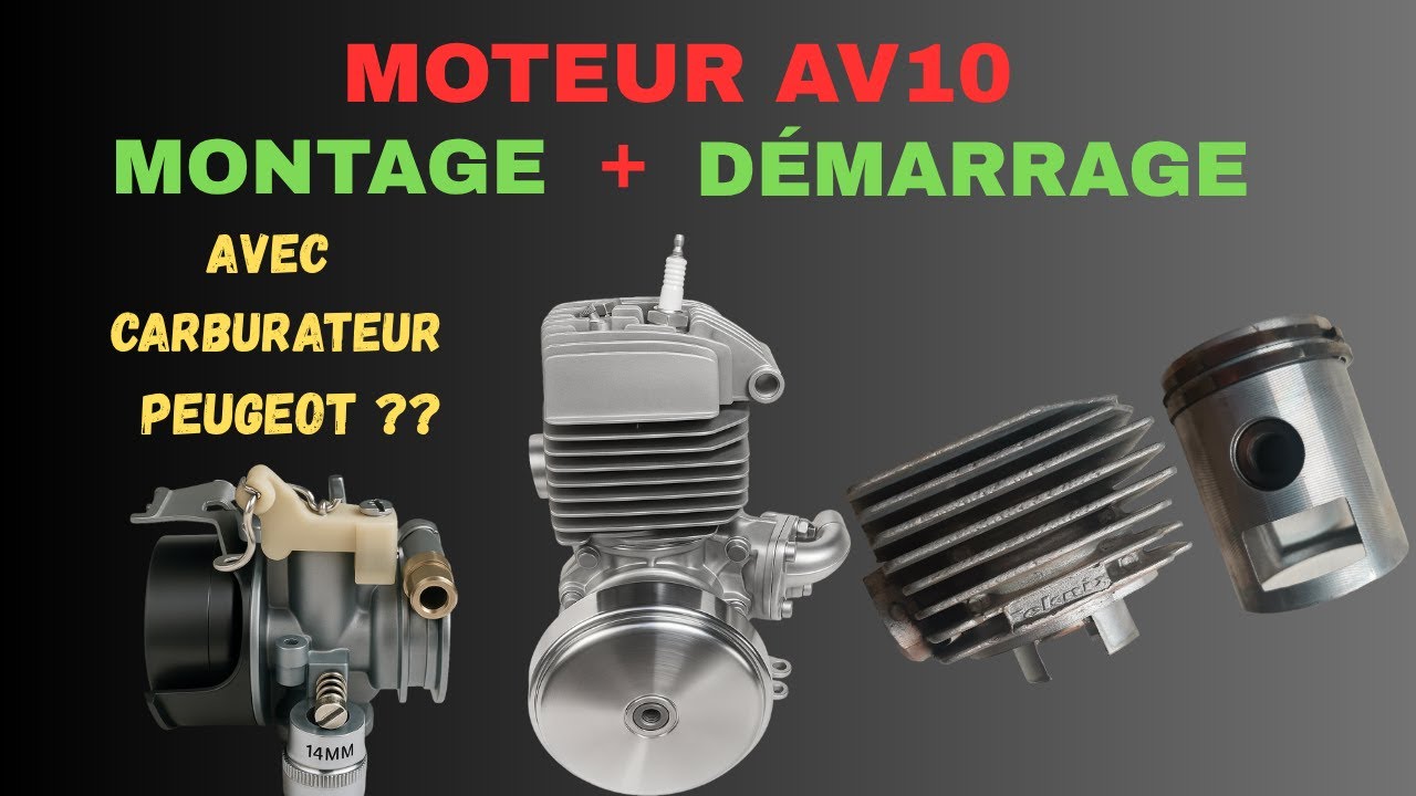 Moteur Motobécane MBK AV10 : montage/astuce et Démarrage!