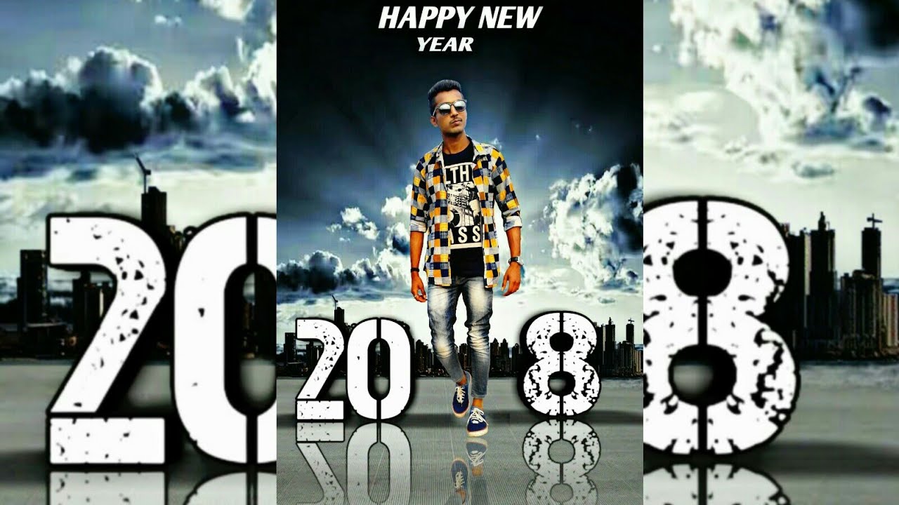 New year Special| picsart editing| Happy new year 2018|Easy and best picsart editing video|