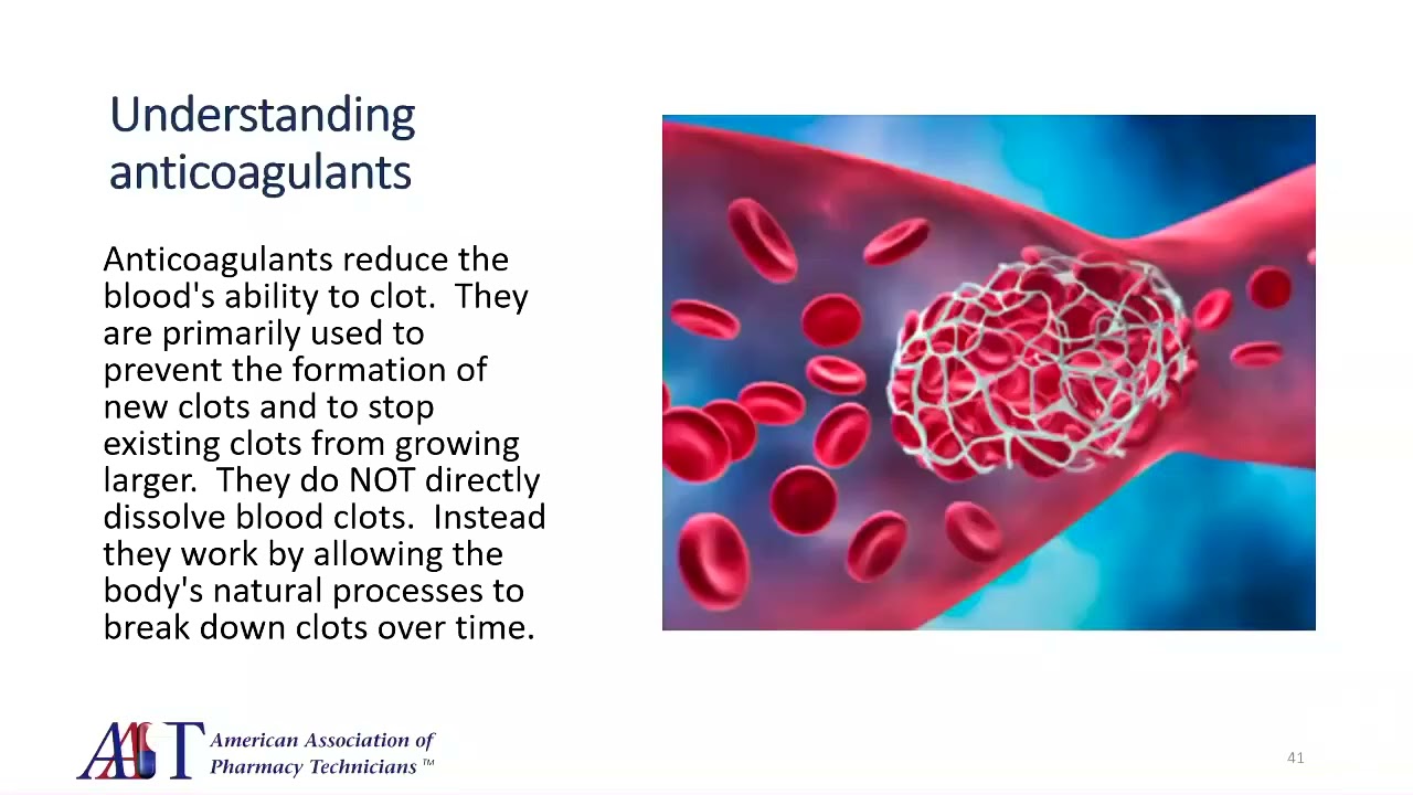 Warfarin and Direct-Acting Anticoagulants: A Review for Pharmacy Technicians
