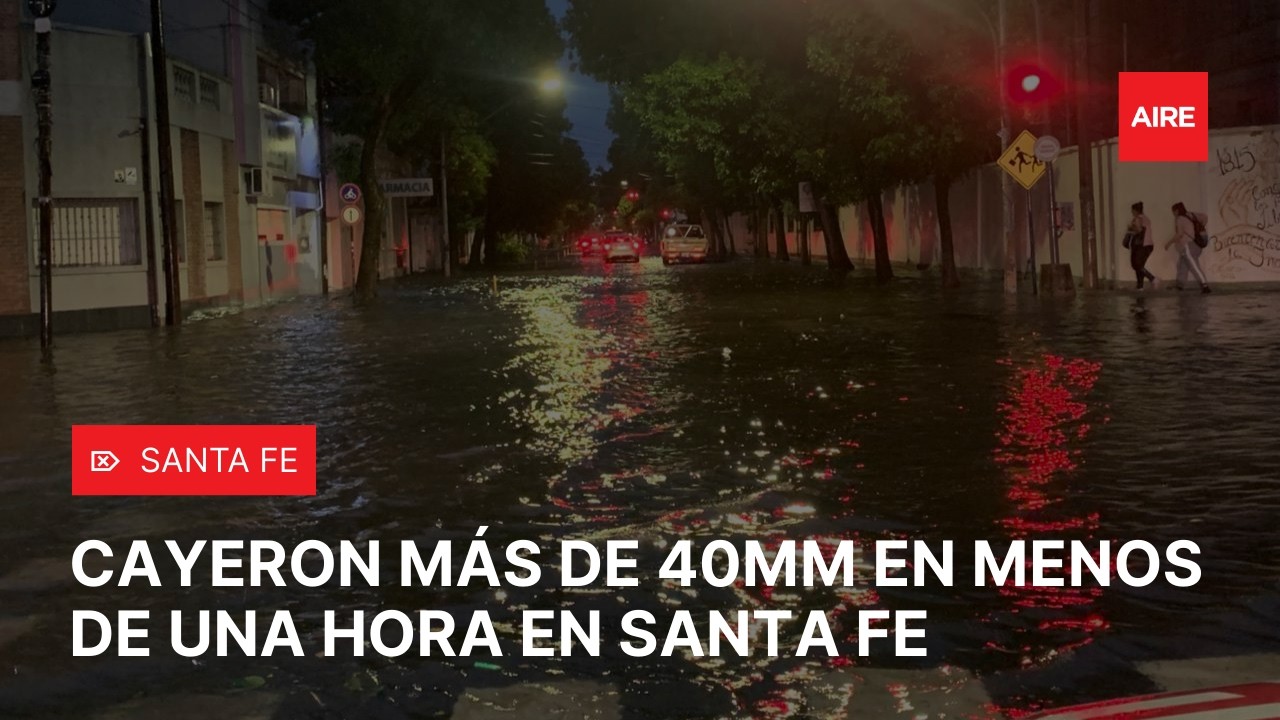 INTENSO TEMPORAL en SANTA FE 🌧️ cayeron más de 40 milímetros en menos de una hora