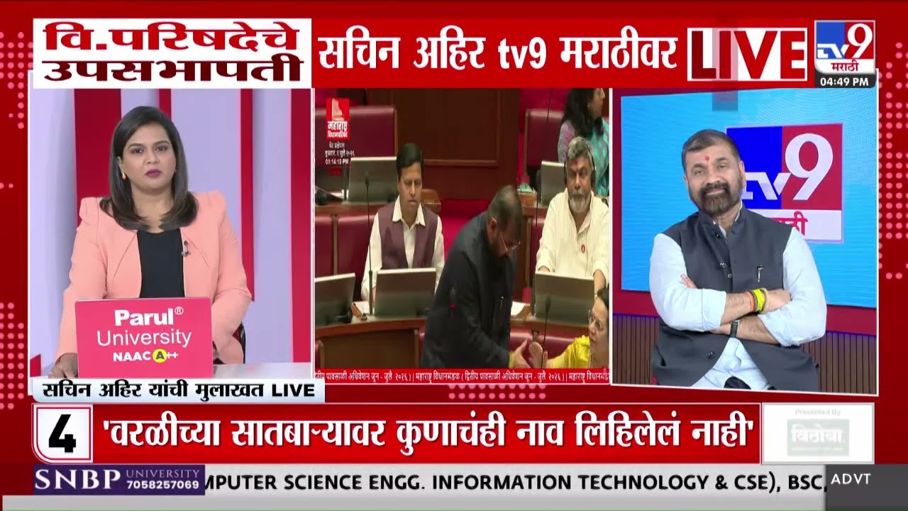 Sachin Ahir | 6 खासदार फोडण्यात अहिर यांचा हात होता का? | Shivsena | Live