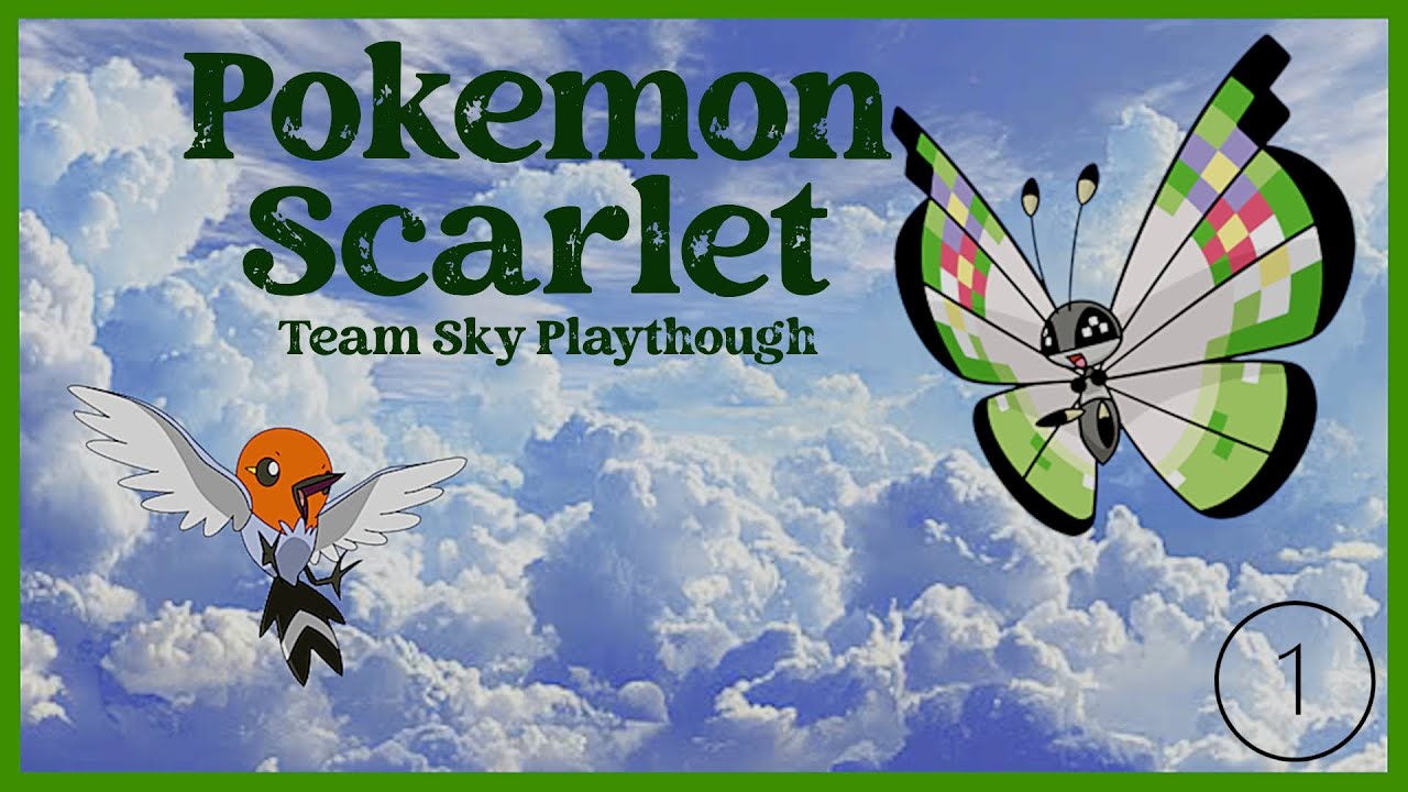Pokémon Scarlet Team Sky playthrough ep 1