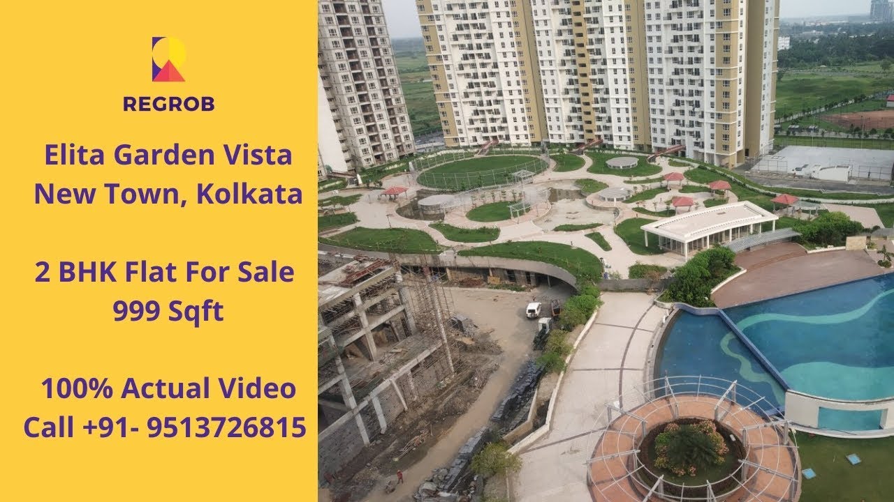 2 BHK 999 sqft | Elita Garden Vista | New Town Kolkata |☎️9513726815 |💰58 Lacs | Actual Video