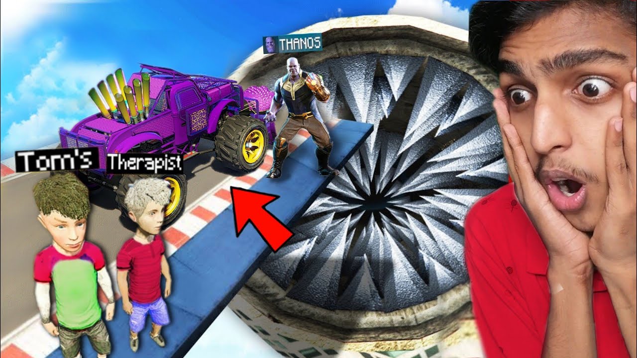 GTA 5 RP : THANOS CAR vs GIANT SHREDDER !! MALAYALAM