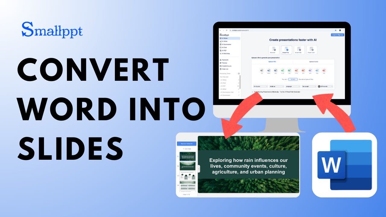 How to turn a Word document into slides?