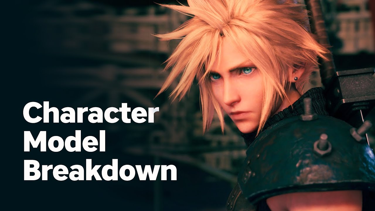 Cloud Strife Character Model Breakdown (Final Fantasy 7 Remake)