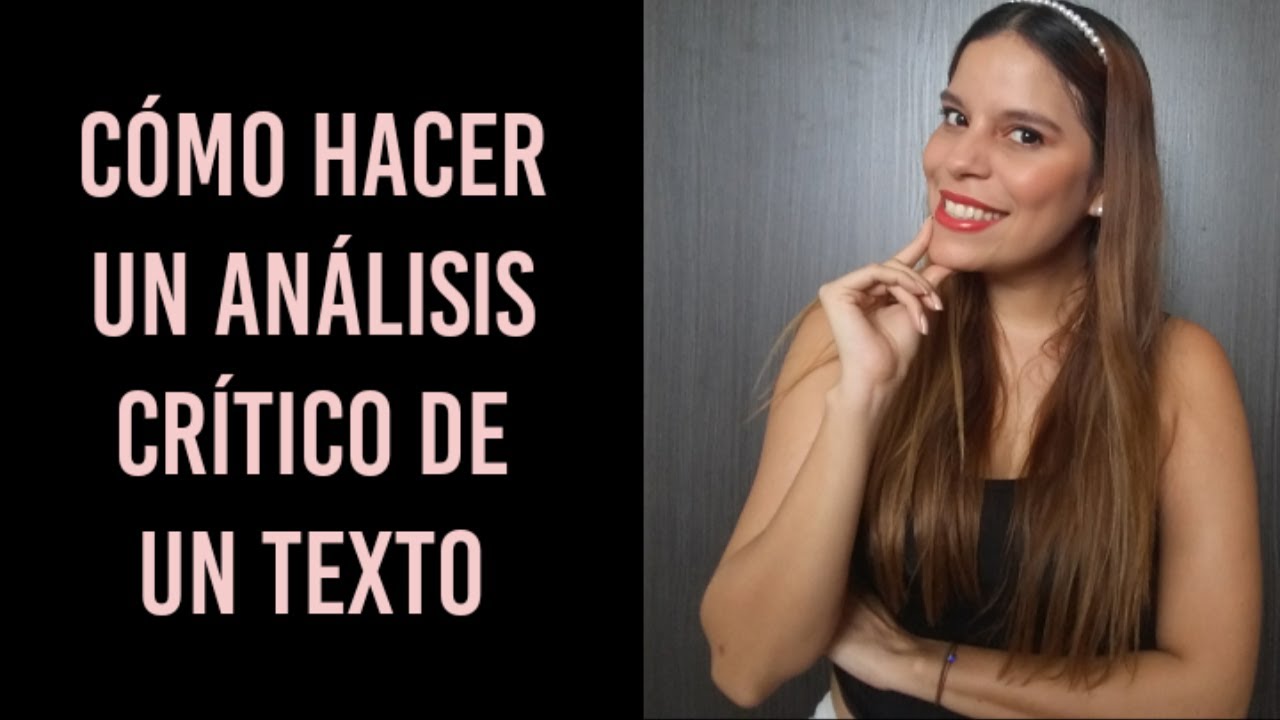 CÓMO HACER UN ANÁLISIS LITERARIO