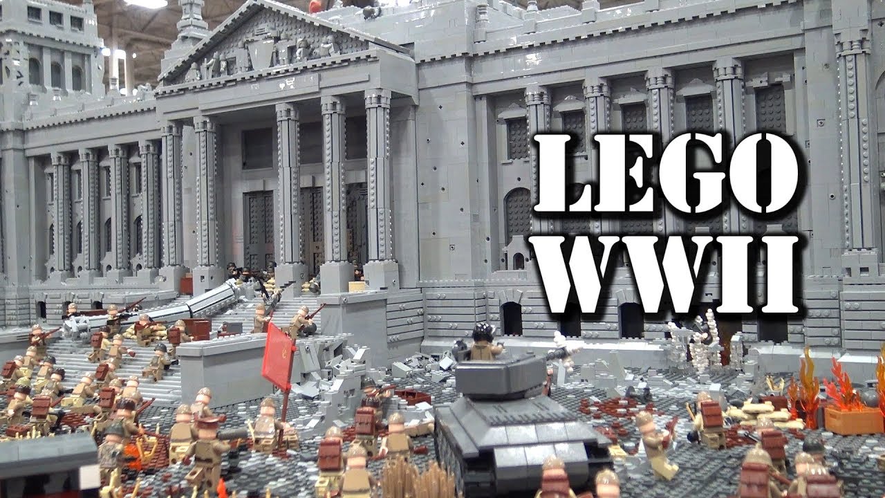Huge LEGO WWII Battle of Berlin Reichstag Attack