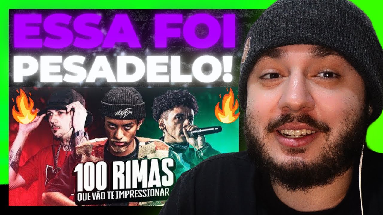 100 RIMAS QUE VÃO TE IMPRESSIONAR! 💥 | REACT BAUEB