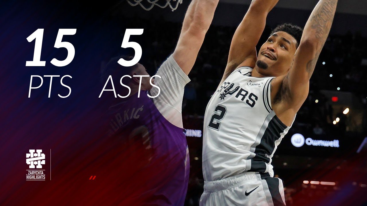 Dylan Harper 15 pts 5 asts vs Jazz 25/26 season