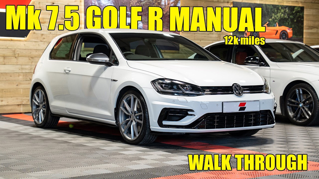 VW Golf R Mk 7.5, 3-дверный, механическая коробка передач, пробег 12 000 миль - подробный обзор.