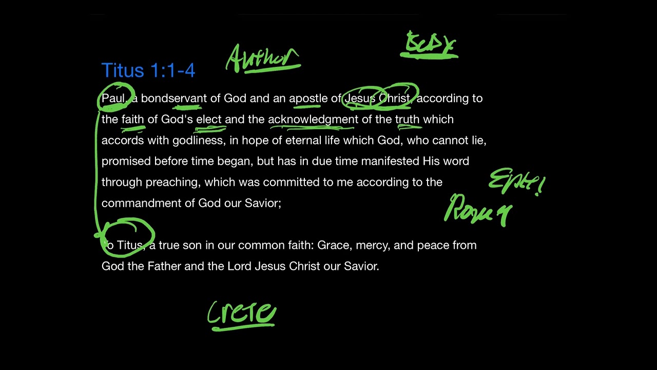 Titus 1:1-4 A Hopeful Greeting