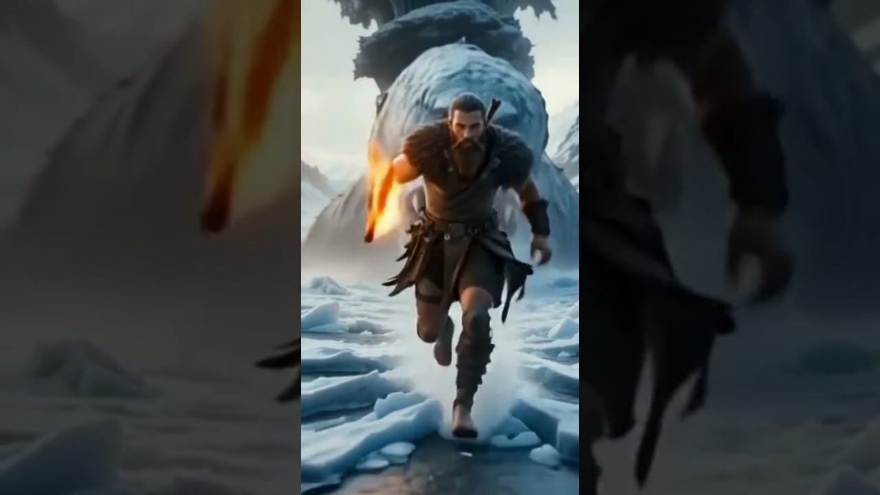 Viking vs Ice Worm | | Raw Cinematic Survival