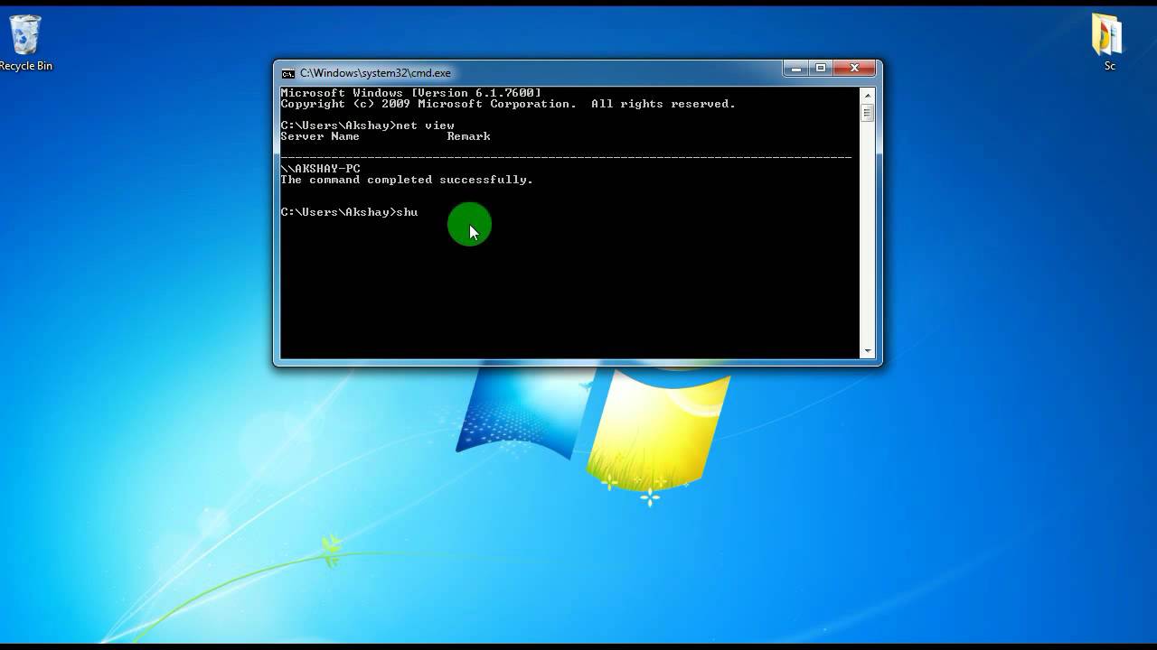 How to shutdown someones Computer/Laptop using CMD ( Command Prompt )