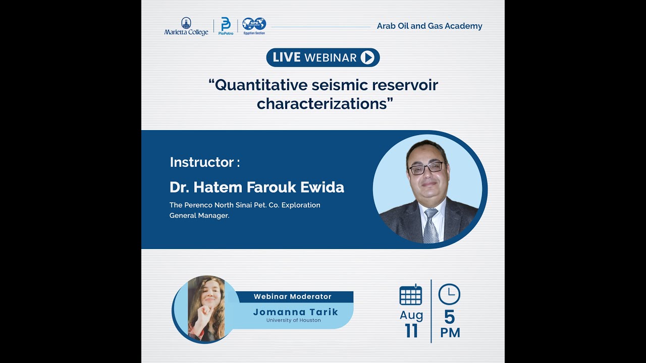 Dr. Hatem Farouq Ewida, Lecture 06,  Quantitative seismic reservoir characterizations