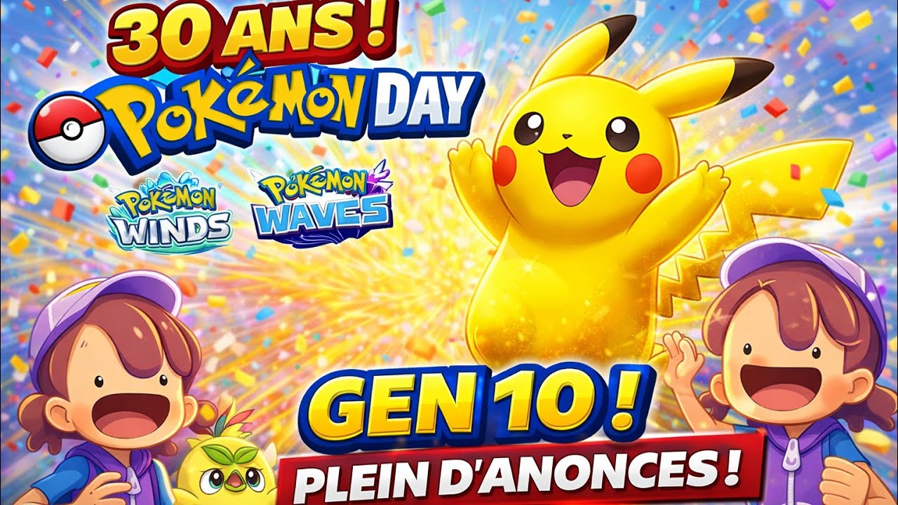 POKEMON DAY 30ans ! PLEINS D'ANNONCES ! (10G,XD,POKOPIA,...)