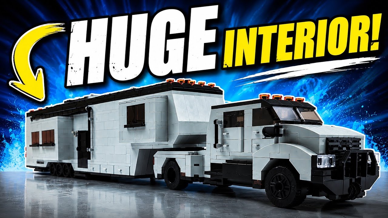 LEGO Fifth Wheel Toy Hauler Camper Custom Moc
