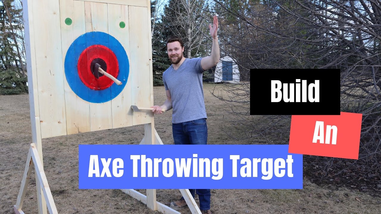 Building An Axe Throwing Target | Time Lapse | NATF Specifications | Axe Throwing