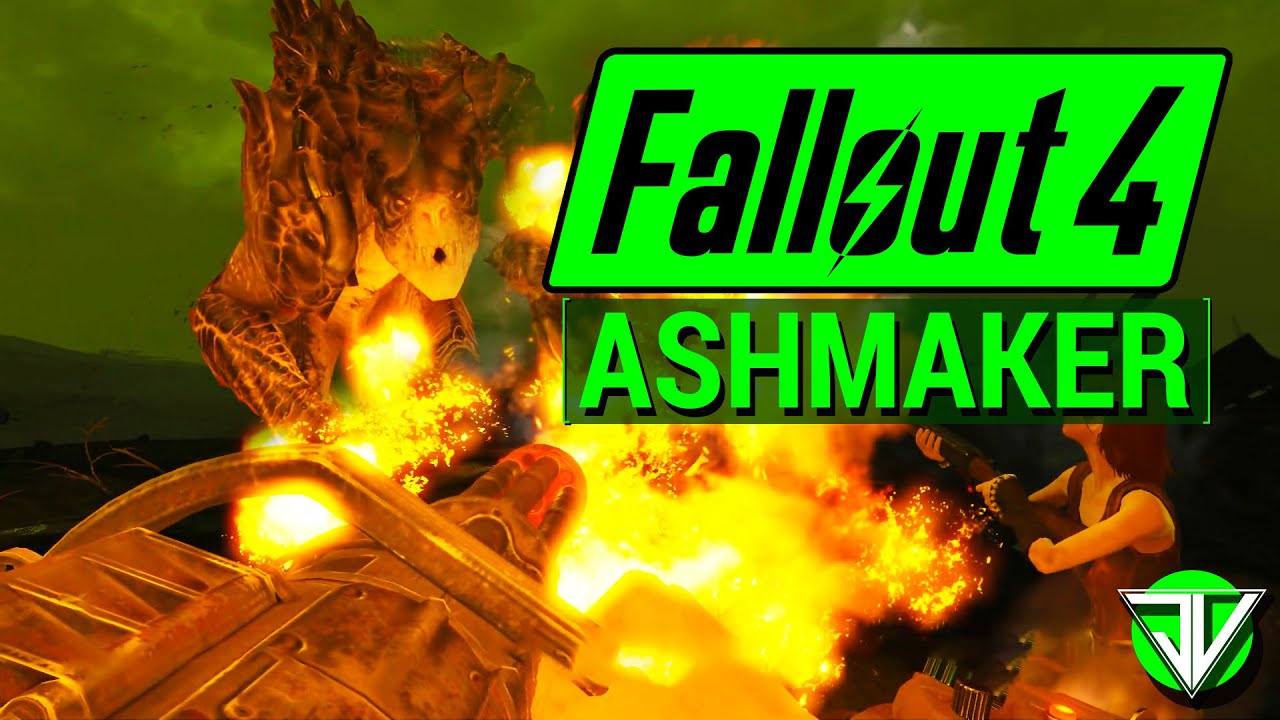FALLOUT 4: How To Get ASHMAKER Minigun! (Unique Weapon Guide)