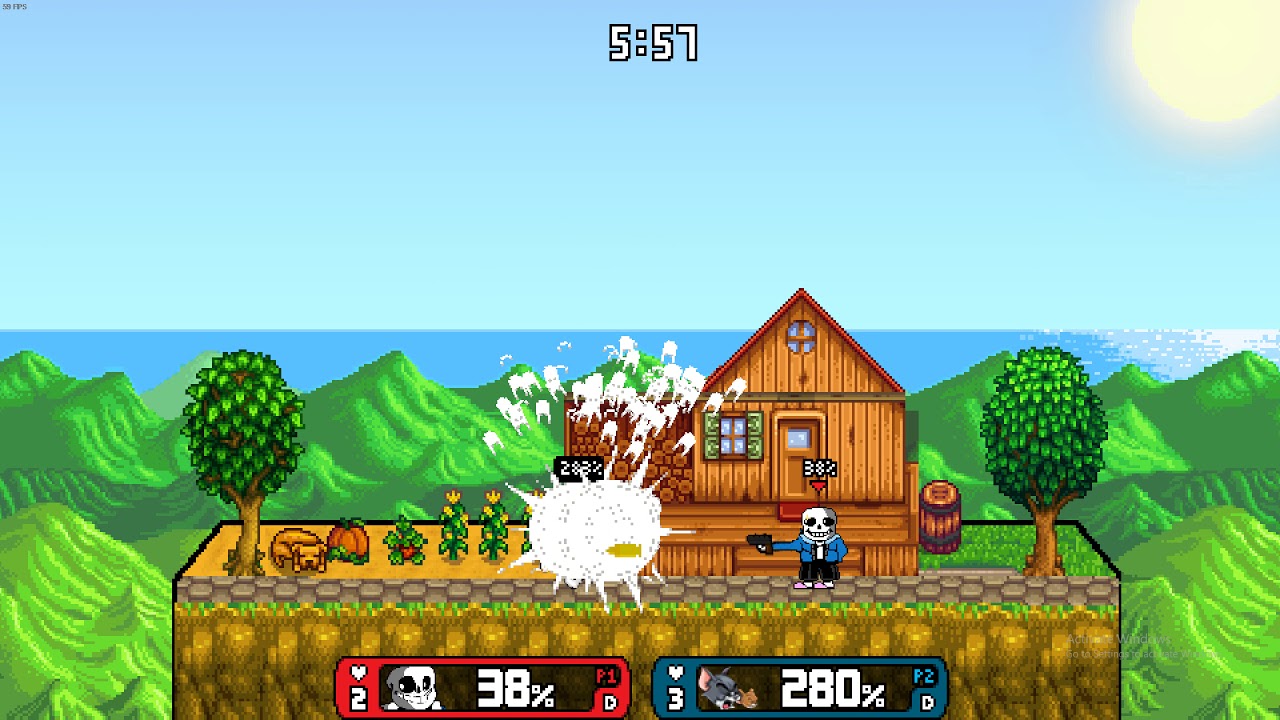 Rivals of Aether: Sans with a Gun