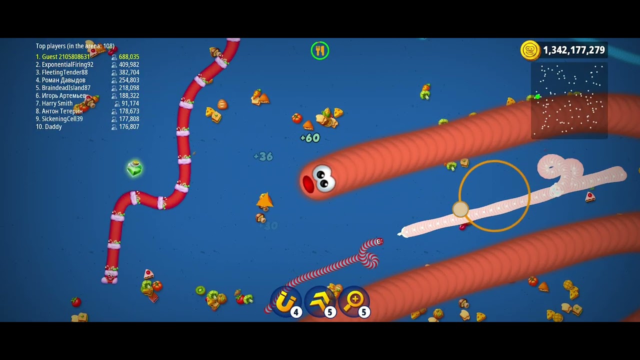 0 Score to 2,000,000 Record Break 😎 | Worms Zone In 10 minutes #wormszone 