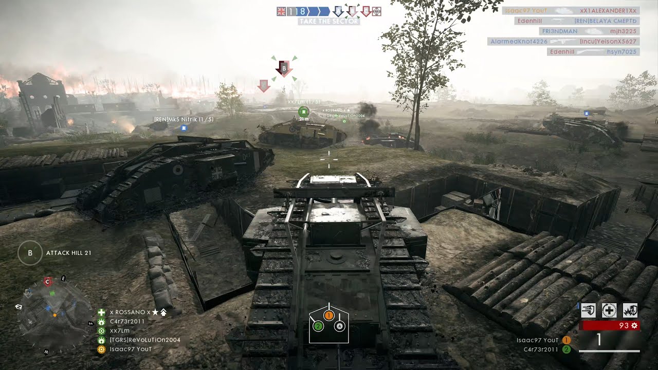 Battlefield 1: Tank Hunter Landship gameplay (No Commentary)