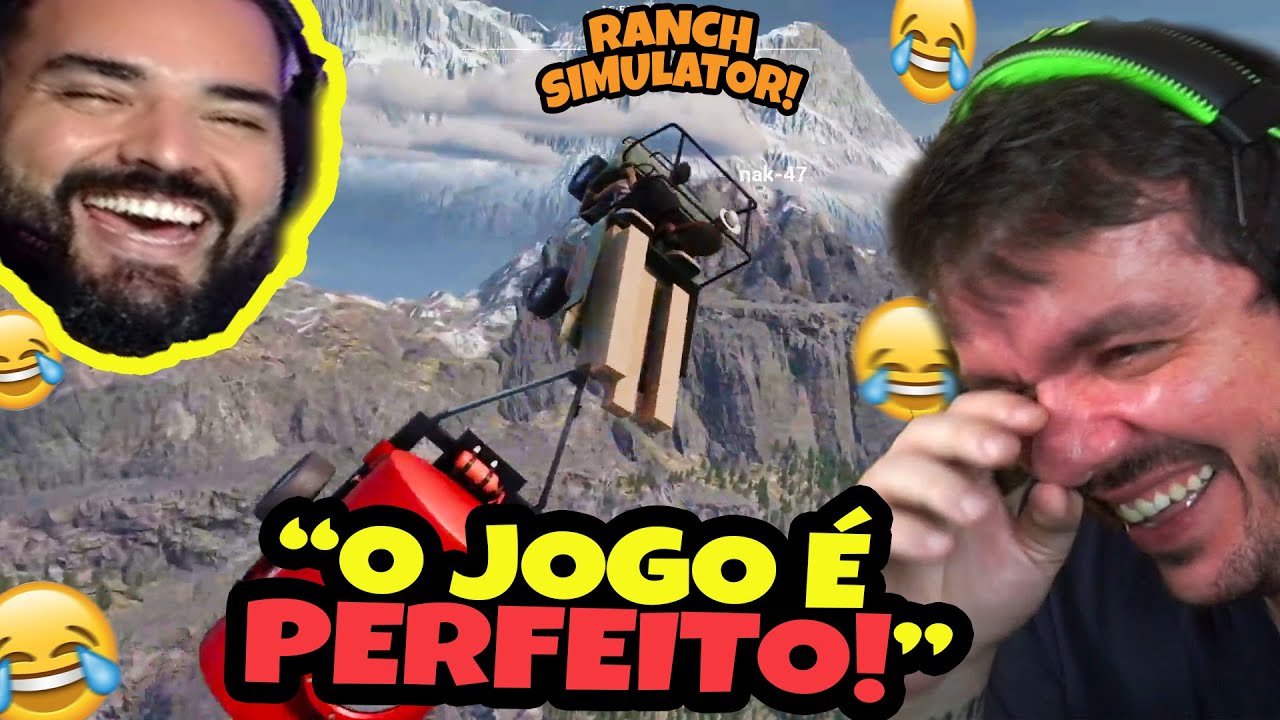 🤣GAULES CHOROU DE RIR JOGANDO RANCH SIMULATOR COM OS PATETAS! LIMINHA, BT, AGNELO E LLAUQS!