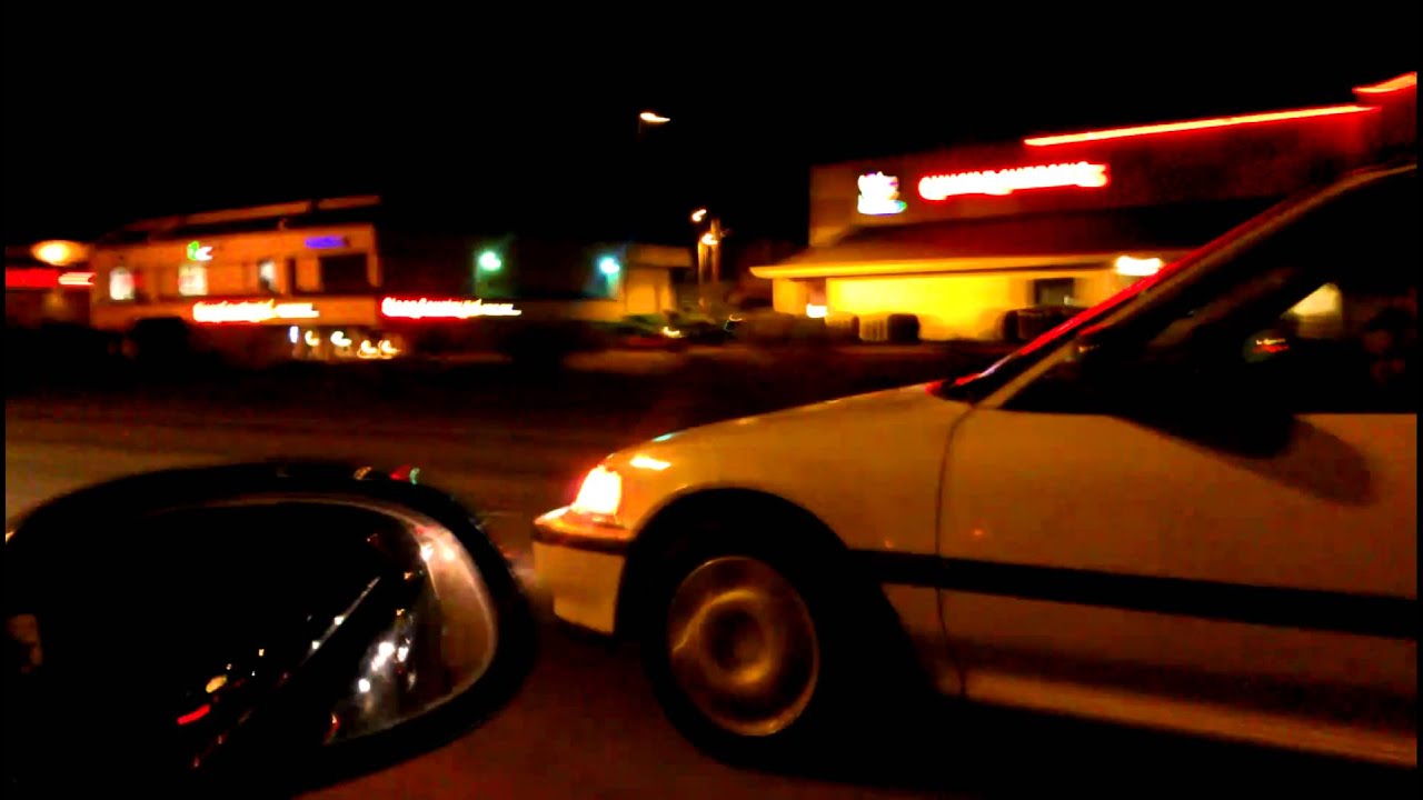 EG coupe green vs white civic EF hatch