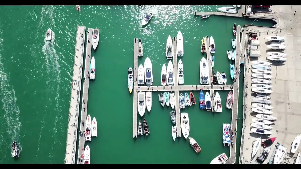 Saturday CTC 2022 Cowes wet pits drone footage