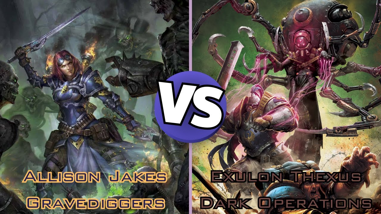 Warmachine 100pt Battle Report - Gravediggers (Allison Jakes) vs Dark Operations (Exulon Thexus)
